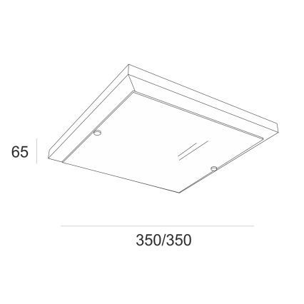 Ceiling light 2xE27/60W/230V pine - FSC certified