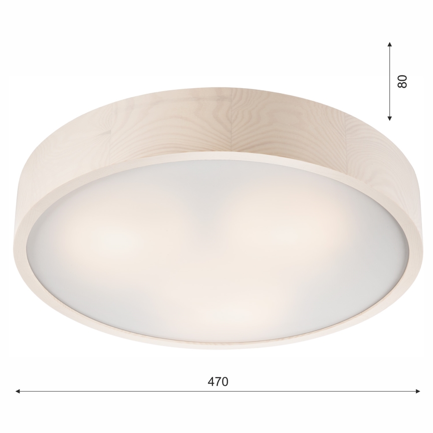 Ceiling light 3xE27/60W/230V pine - FSC certified