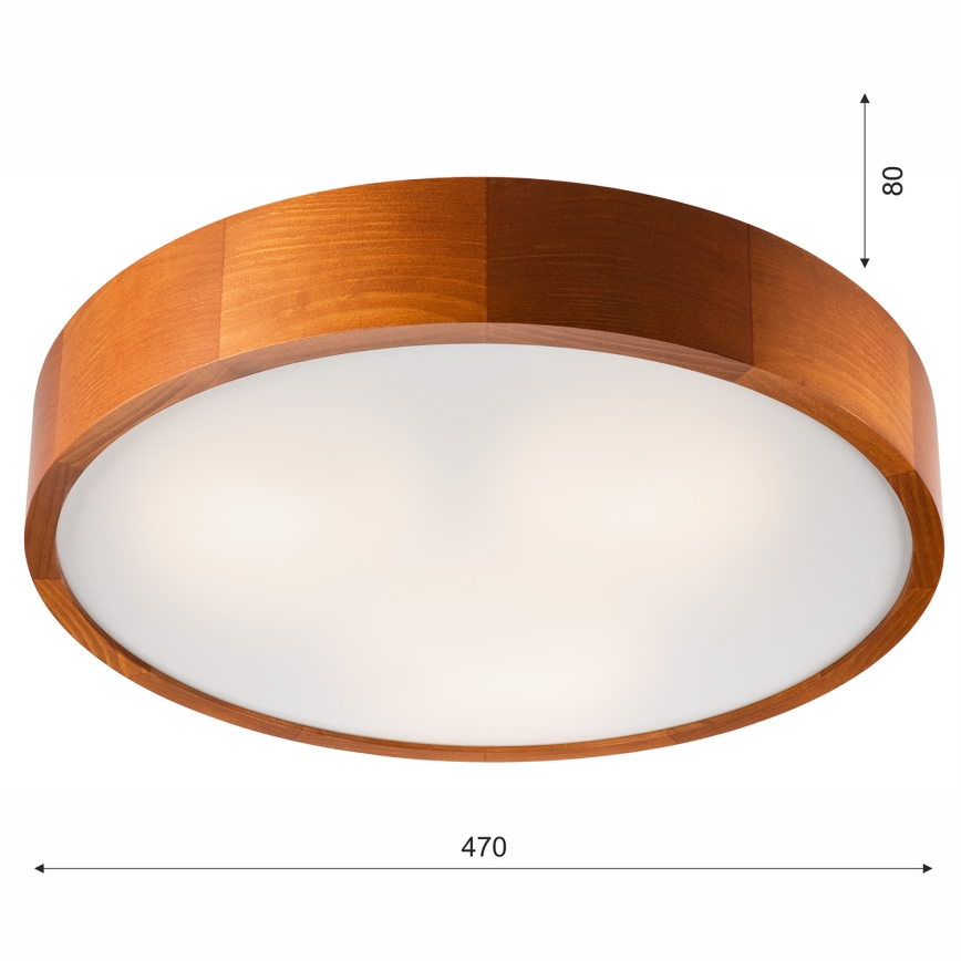 Ceiling light 3xE27/60W/230V pine - FSC certified