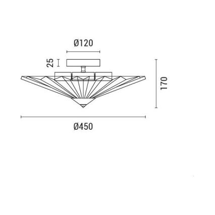 Ceiling light 5xE14/15W/230V white