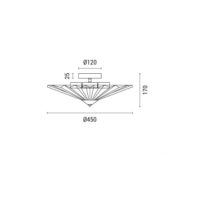 Ceiling light 5xE14/15W/230V white