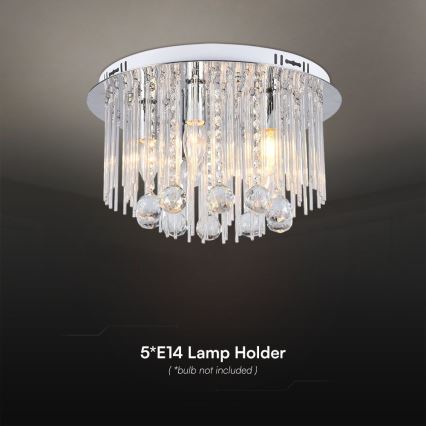 Ceiling light 5xE14/40W/230V d. 40 cm