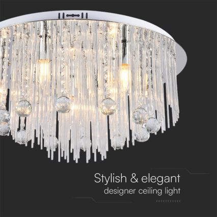 Ceiling light 9xE14/40W/230V d. 60 cm