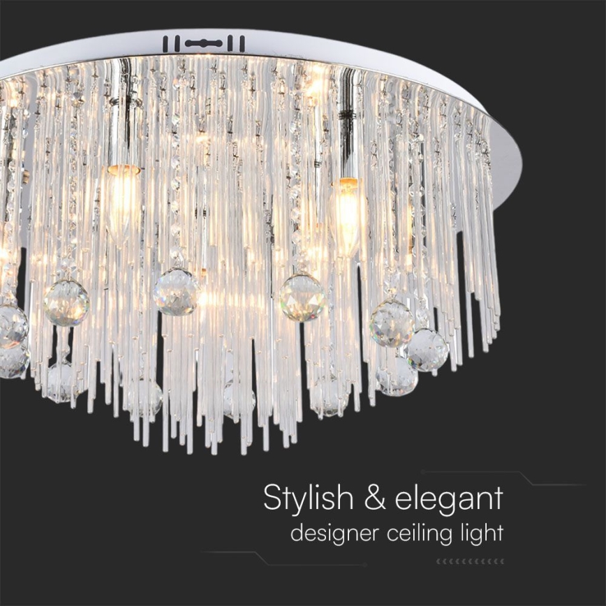 Ceiling light 9xE14/40W/230V d. 60 cm
