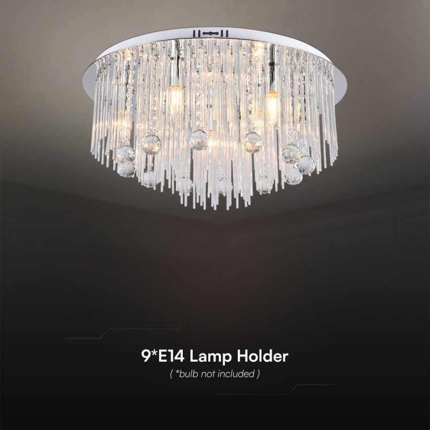 Ceiling light 9xE14/40W/230V d. 60 cm