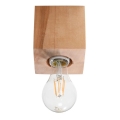 Ceiling light ABEL 1xE27/60W/230V beech