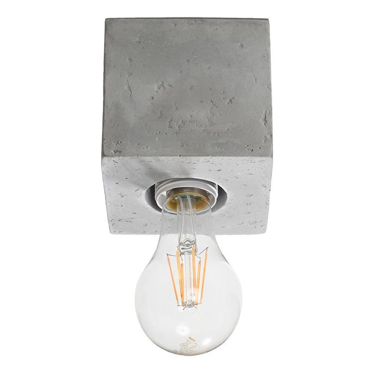 Ceiling light ABEL 1xE27/60W/230V concrete