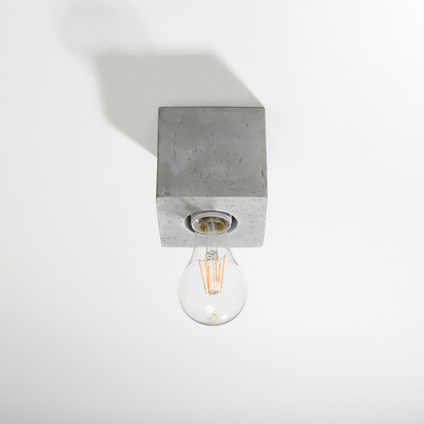 Ceiling light ABEL 1xE27/60W/230V concrete
