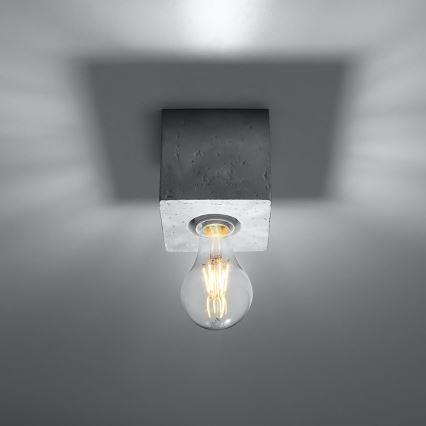 Ceiling light ABEL 1xE27/60W/230V concrete