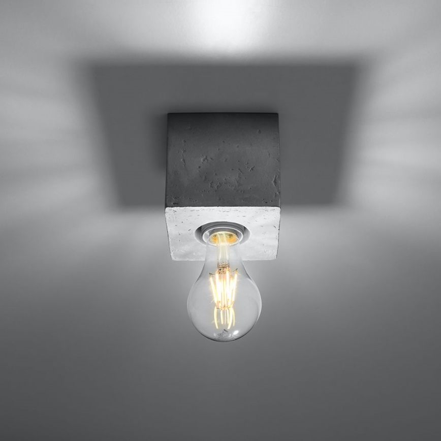 Ceiling light ABEL 1xE27/60W/230V concrete