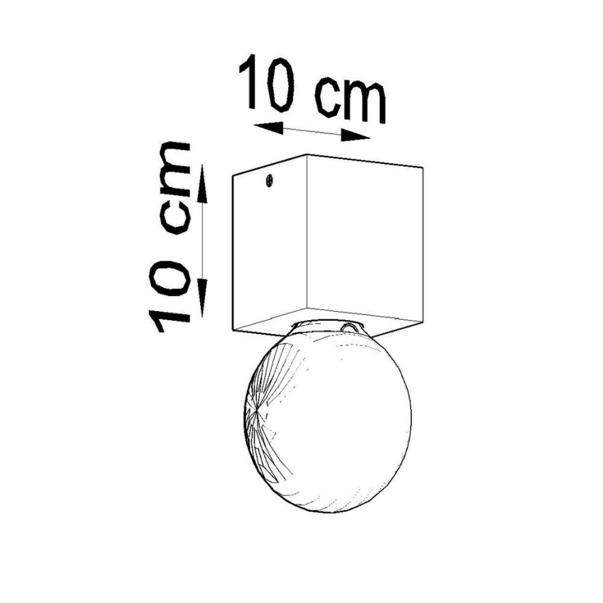 Ceiling light ABEL 1xE27/60W/230V concrete