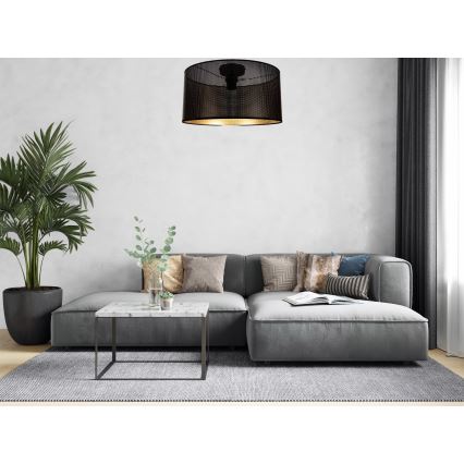 Ceiling light ALDO 1xE27/60W/230V d. 40 cm black