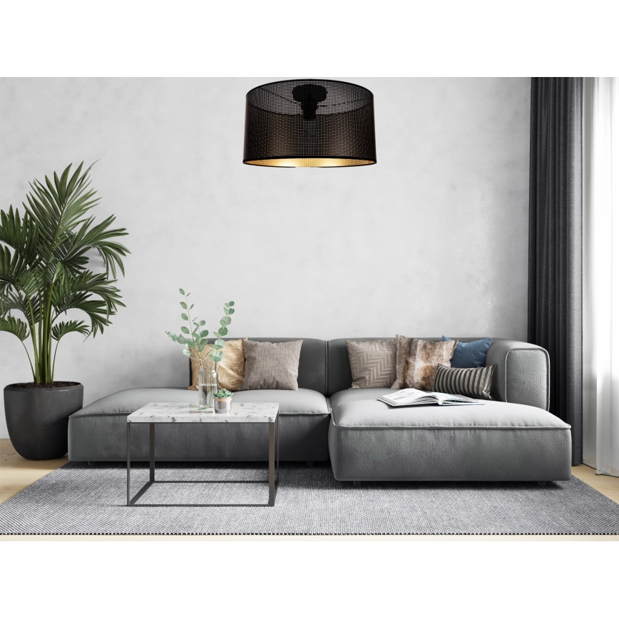 Ceiling light ALDO 1xE27/60W/230V d. 40 cm black