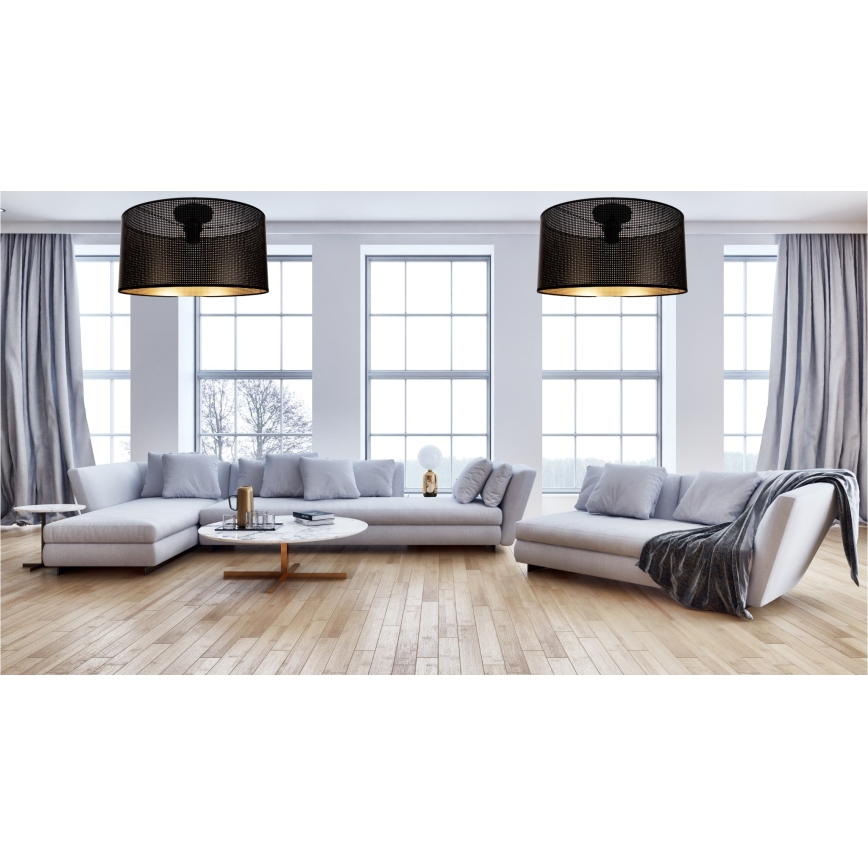 Ceiling light ALDO 1xE27/60W/230V d. 40 cm black