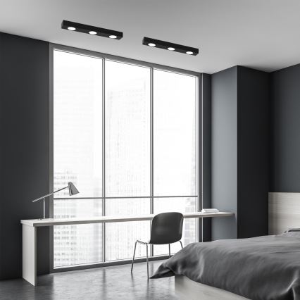 Ceiling light ALEXANDER 3xGX53/12W/230V black