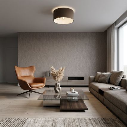 Ceiling light ARDEN 3xE27/15W/230V diam. 40 cm beige/brown