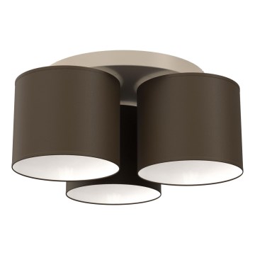 Ceiling light ARDEN 3xE27/15W/230V Ø 30 cm beige/brown