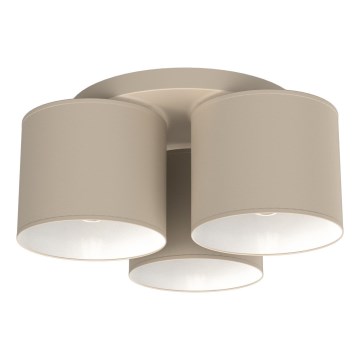Ceiling light ARDEN 3xE27/15W/230V Ø 30 cm beige