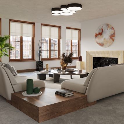 Ceiling light ARENA 4xE27/60W/230V black