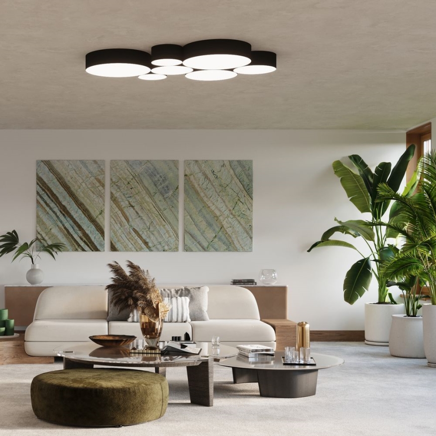Ceiling light ARENA 4xE27/60W/230V black