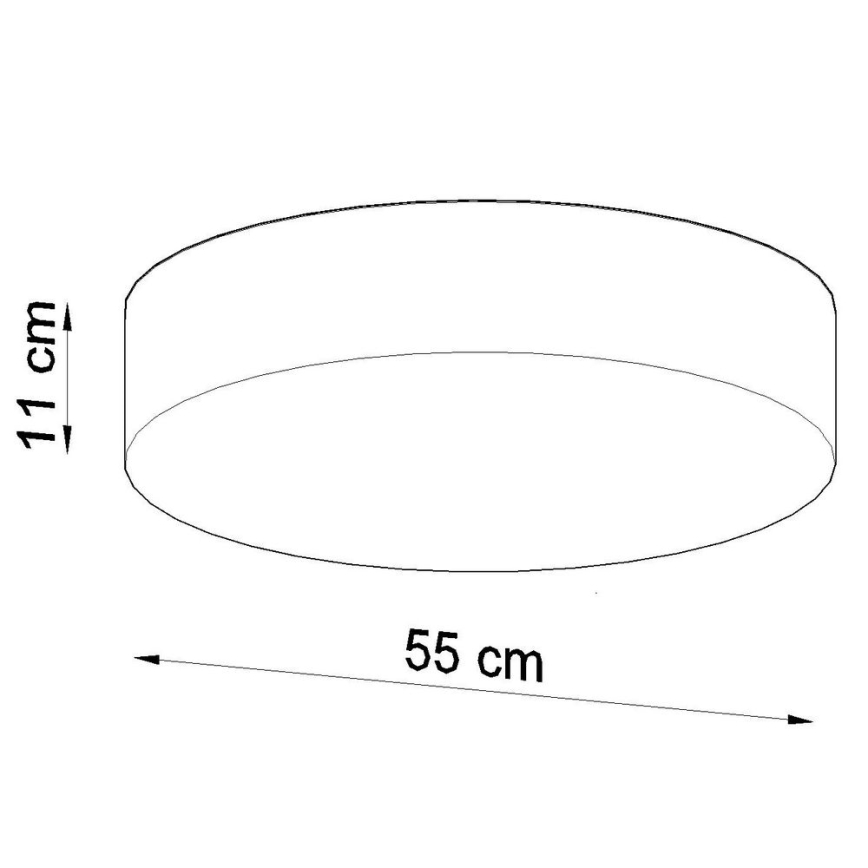 Ceiling light ARENA 4xE27/60W/230V black