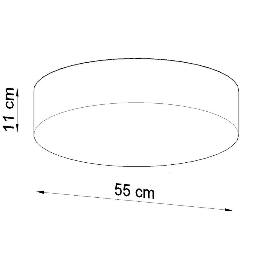Ceiling light ARENA 4xE27/60W/230V white