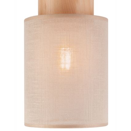Ceiling light ARI 1xE27/60W/230V d. 16 cm beige beech