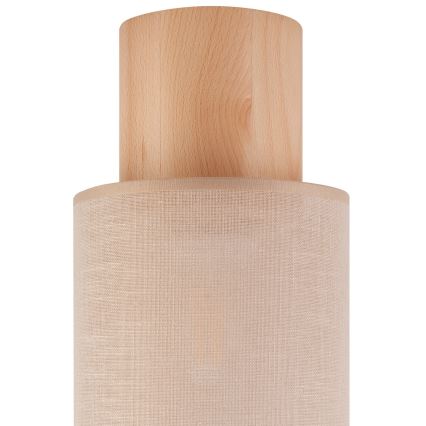 Ceiling light ARI 1xE27/60W/230V d. 16 cm beige beech
