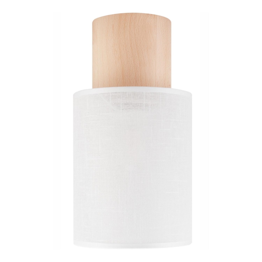 Ceiling light ARI 1xE27/60W/230V d. 16 cm white beech