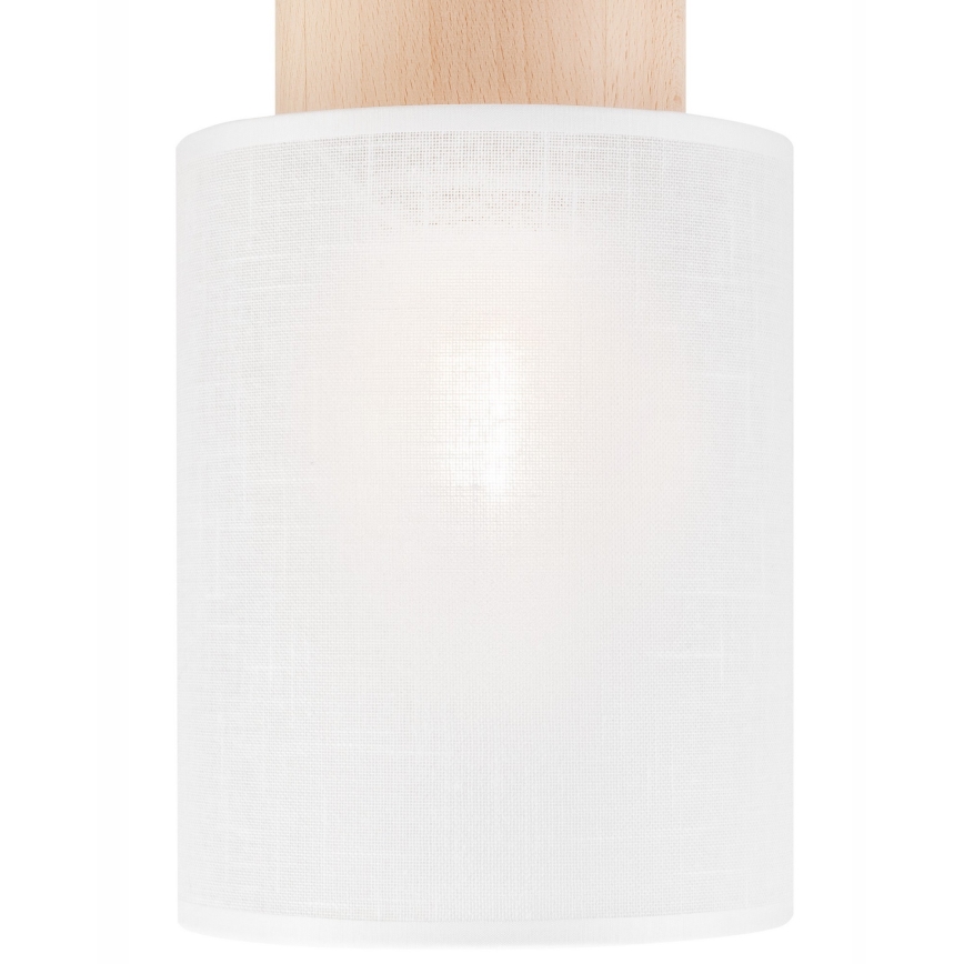 Ceiling light ARI 1xE27/60W/230V d. 16 cm white beech