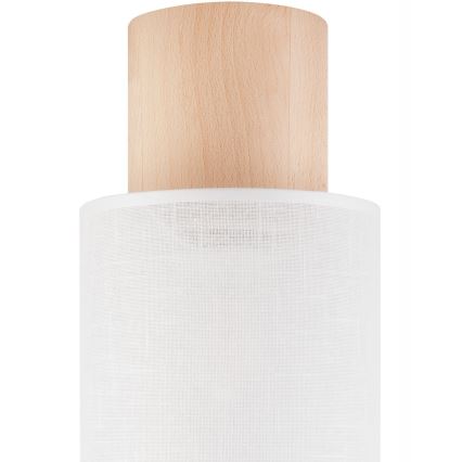 Ceiling light ARI 1xE27/60W/230V d. 16 cm white beech