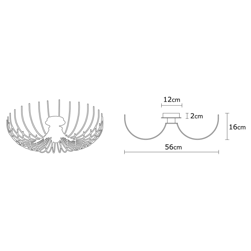 Ceiling light ASPENDOS 1xE27/40W/230V