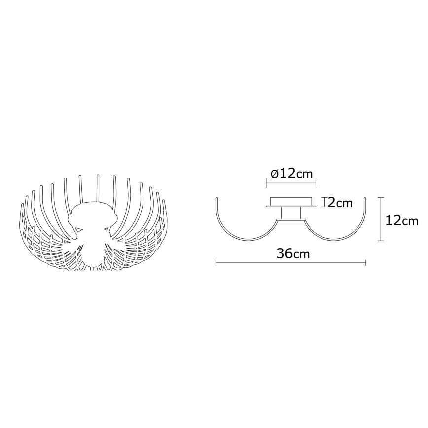 Ceiling light ASPENDOS 1xE27/40W/230V