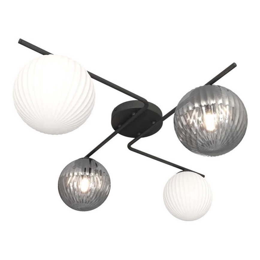 Ceiling light AZURA 4xE14/10W/230V black/grey/white