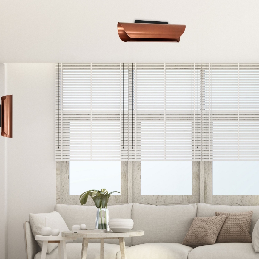 Ceiling light BARBOS 2xG9/8W/230V copper