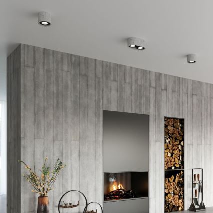 Ceiling light BASIC AR111 1xGU10/40W/230V concrete