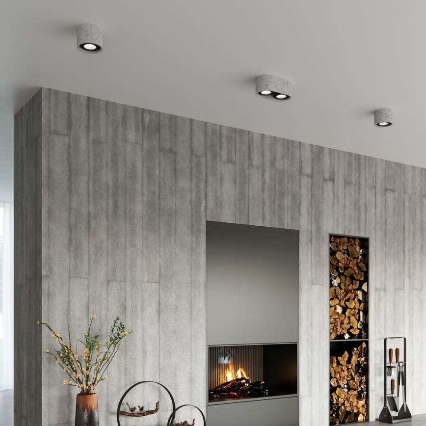Ceiling light BASIC AR111 1xGU10/40W/230V concrete