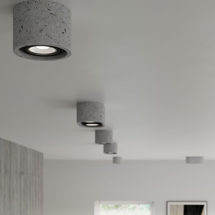 Ceiling light BASIC AR111 1xGU10/40W/230V concrete