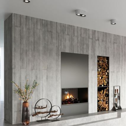 Ceiling light BASIC AR111 2xGU10/40W/230V concrete