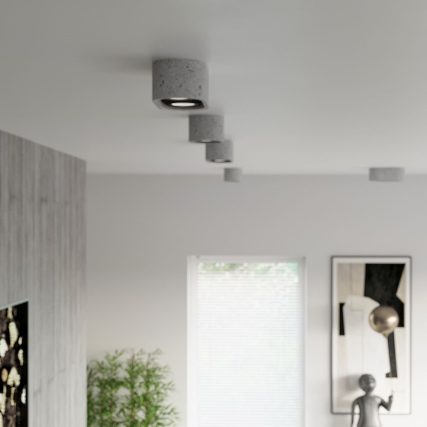Ceiling light BASIC AR111 2xGU10/40W/230V concrete