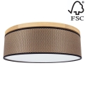 Ceiling light BENITA 2xE27/25W/230V d. 48 cm brown/oak – FSC certified