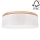 Ceiling light BENITA 2xE27/25W/230V d. 48 cm creamy/oak – FSC certified