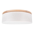 Ceiling light BENITA 2xE27/25W/230V Ø 48 cm cream/oak