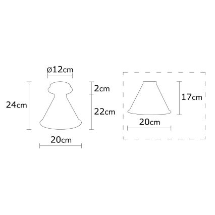 Ceiling light BERCESTE 1xE27/40W/230V