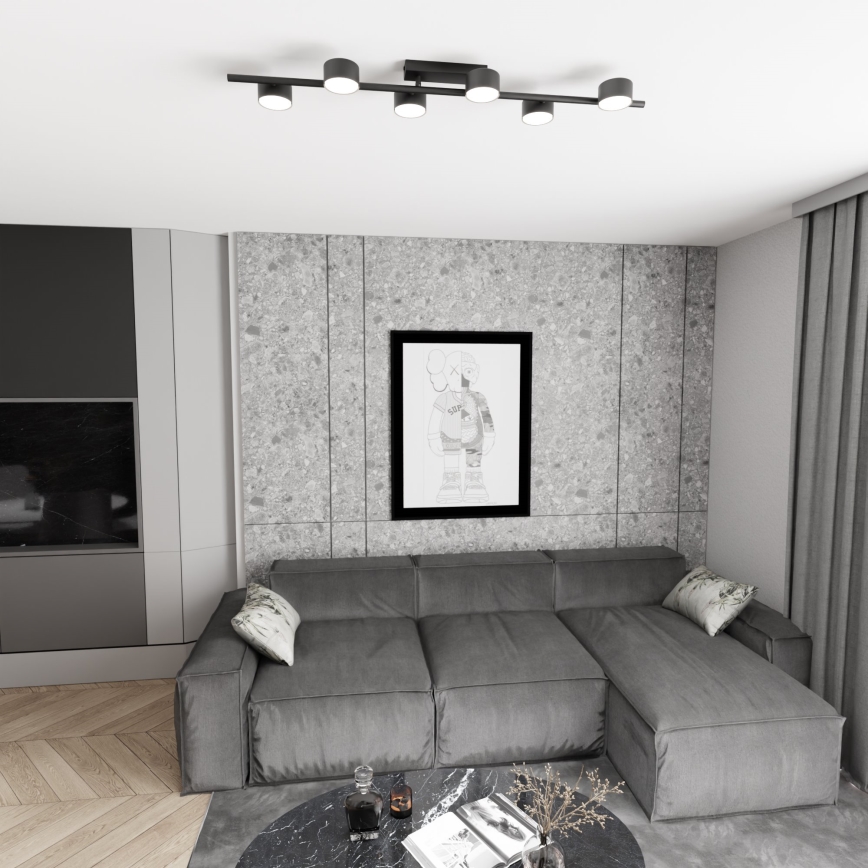 Ceiling light BET 6xGX53/12W/230V black