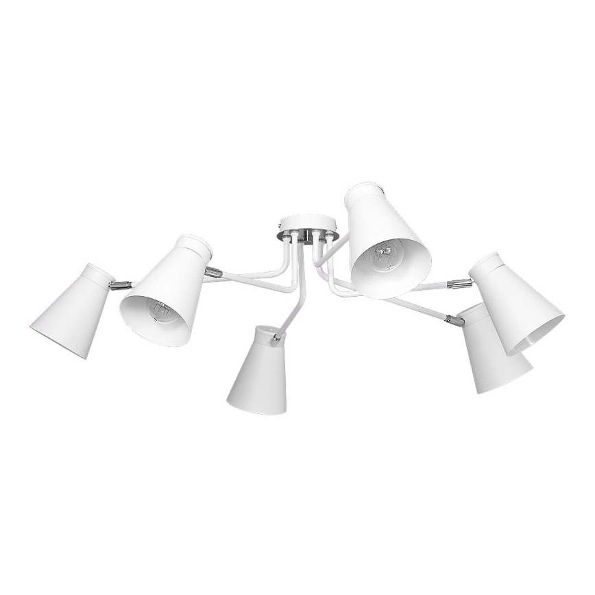 Ceiling light BEVAN 6 6xE27/60W white
