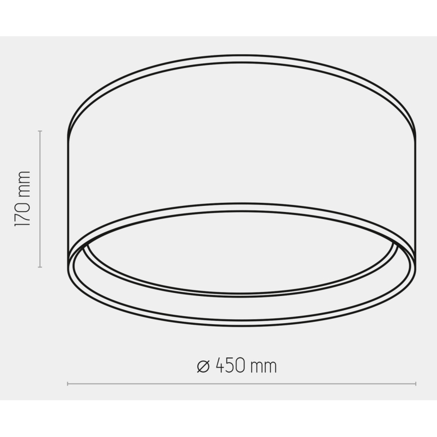 Ceiling light BILBAO 4xE27/15W/230V d. 45 cm brown/gold