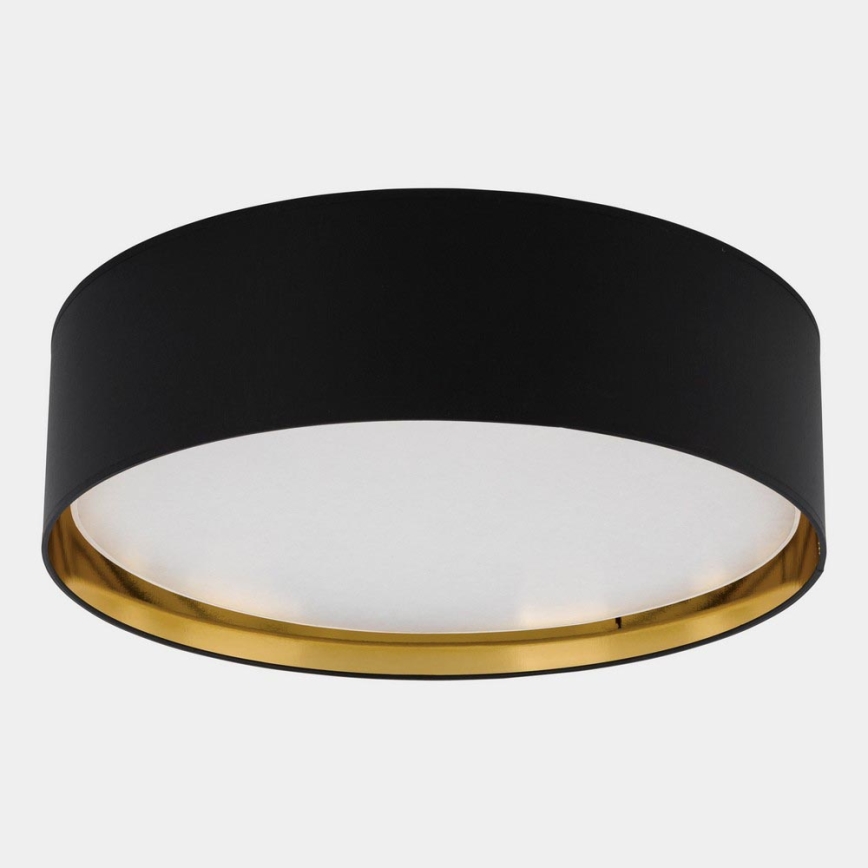Ceiling light BILBAO 4xE27/15W/230V d. 60 cm black/gold