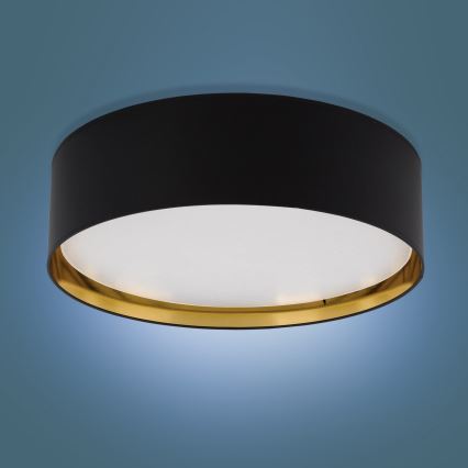 Ceiling light BILBAO 4xE27/15W/230V d. 60 cm black/gold