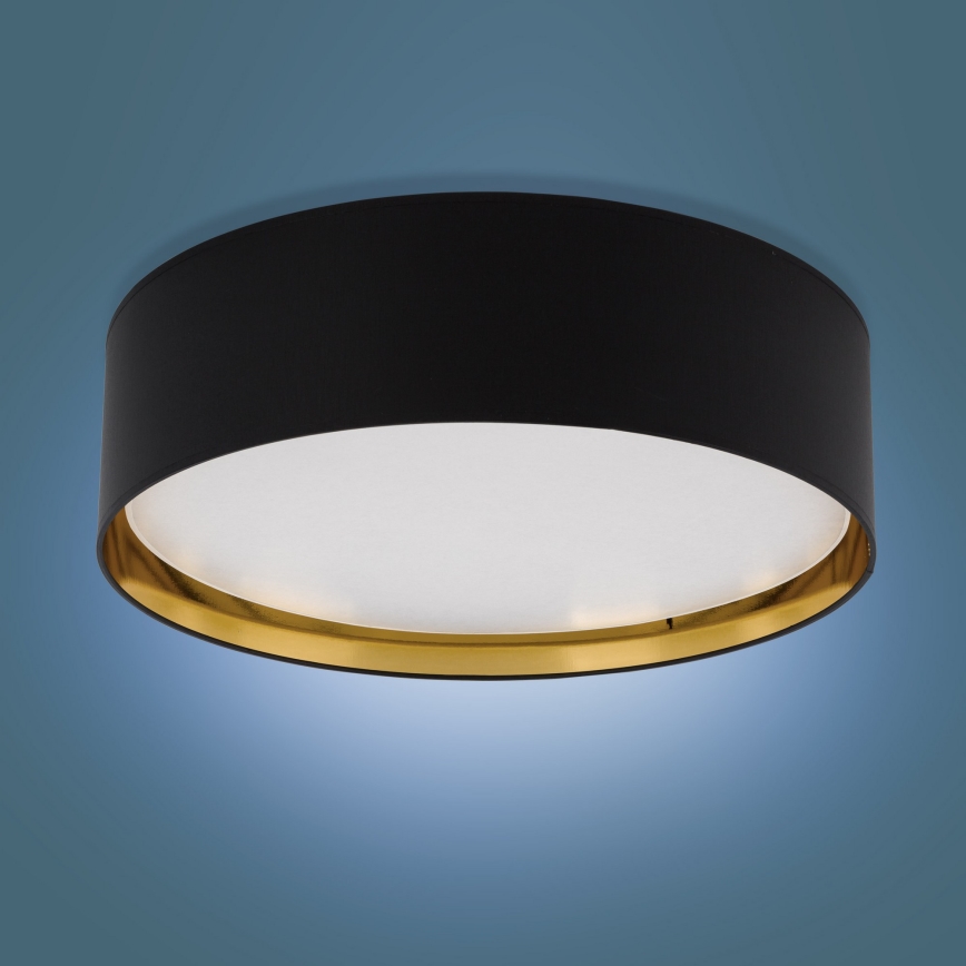 Ceiling light BILBAO 4xE27/15W/230V d. 60 cm black/gold